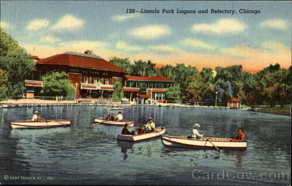 Lincoln Park Lagoon And Refectory Chicago Illinois