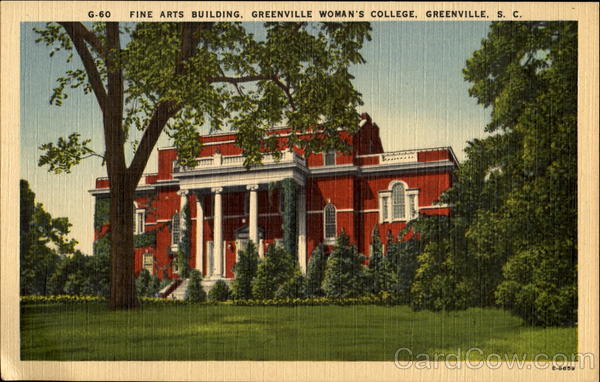 Fine Arts Building, Greenville Woman's College South Carolina