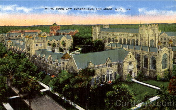 W. W. Cook Law Quadrangle Ann Arbor Michigan