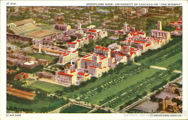 Aeroplane View University Of Chicago Illinois
