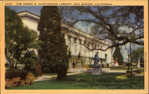 The Henry E. Huntington Library San Marino California