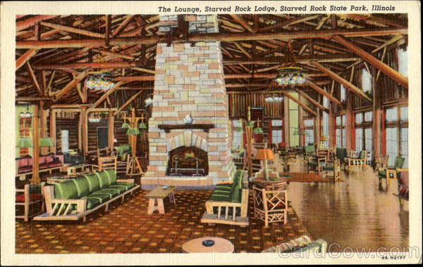 The Lounge Starved Rock Lodge, Starved Rock State Park Oglesby Illinois
