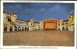 Aragon Ballroom, Lawrence Near Broadway Postcard