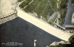 Dix River Dam, Herrington Lake Postcard