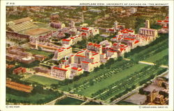 Aeroplane View, University Of Chicago Illinois Postcard Postcard