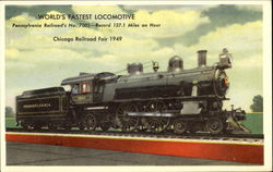 World's Fastest Locomotive Postcard