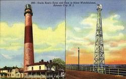 Uncle Sam's Eyes And Ears In Silent Watchfulness Postcard