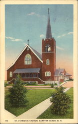 St. Patrick's Church Hampton Beach, NH Postcard Postcard