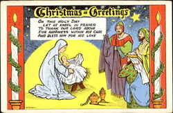 Christmas Greetings Toys Postcard Postcard