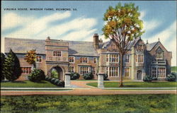 Virginia House, Windsor Farms Richmond, VA Postcard Postcard
