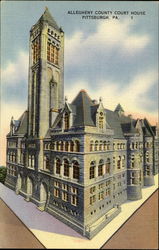 Allegheny County Court House Pittsburgh, PA Postcard Postcard