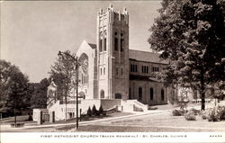 First Methodist Church St. Charles, IL Postcard Postcard