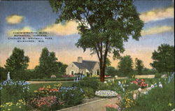 Administration Bldg. Botanical Gardens, Charles B. Whitnall Park Postcard