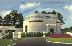 Museum Building At Ocmulgee National Monument Postcard