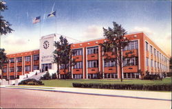 Exterior View Of Goodyear Research Laboratory Akron, OH Postcard Postcard