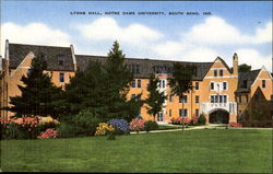 Lyons Hall, Notre Dame University South Bend, IN Postcard Postcard