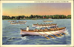 A Cutter Race, Culver Summer Schools Postcard