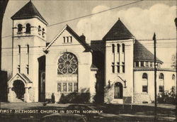 First Methodist Church South Norwalk, CT Postcard Postcard