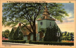 St. Mary's Episcopal Church, Cape Cod Postcard