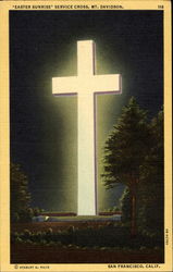 Easter Sunrise Service Cross, Mt. Davidson Postcard
