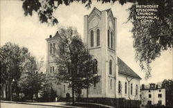 Methodist Episcopal Church Norwalk, CT Postcard Postcard