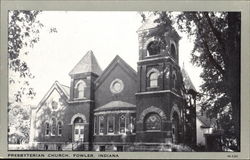 Presbyterian Church Fowler, IN Postcard Postcard