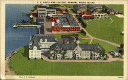 U. S. Naval War College Newport, RI Postcard Postcard