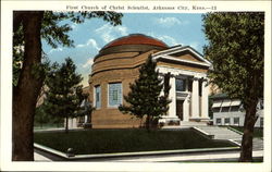 First Church Of Christ Scientist Arkansas City, KS Postcard Postcard