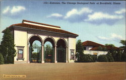 Entrance, The Chicago Zoological Park Postcard