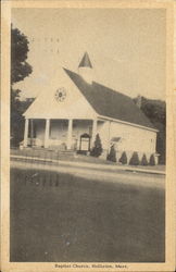 Baptist Church Holliston, MA Postcard Postcard