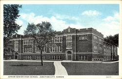 Junior Senior High School Junction City, KS Postcard Postcard