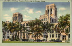 Albert Merritt Billings Hospital, University Of Chicago Postcard