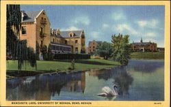 Manzanita Lake, University of Nevada Postcard