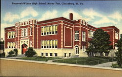 Roosevelt-Wilson High School, Nutter Fort Clarksburg, WV Postcard Postcard