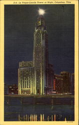 Le Veque-Lincoln Tower At Night Postcard