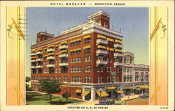 Hotel Wareham, U. S. 40 and 24 Postcard