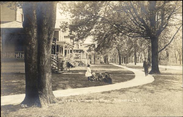 View On University Place Evanston Illinois