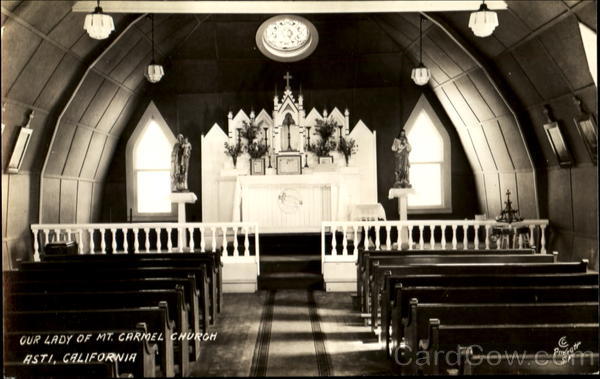 Our Lady Of Mt. Carmel Church Asti California