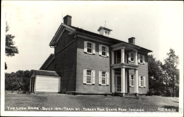 The Lusk Home-Built 1841-Trail #1, Turkey Run State Park Marshall Indiana