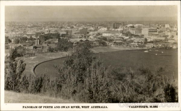 Panorama Of Perth And Swan River, West Australia