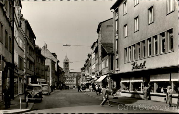 Schweinfurt - Spitalstrabe Street Scene Germany