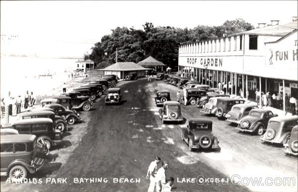 Arnolds Park Bathing Beach, Lake Okoboji Iowa