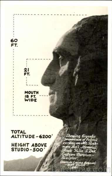 Showing Gigantic Proportions Of Federal Carving Keystone South Dakota