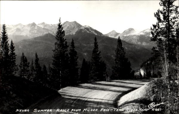 Never Summer Range From Milner Pass-Trail Ridge Road Scenic Colorado