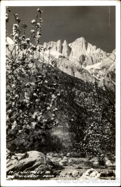 Mt. Whitney The Highest Peak In The U. S Scenic California