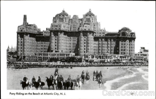 Pony Riding On The Beach Atlantic City New Jersey