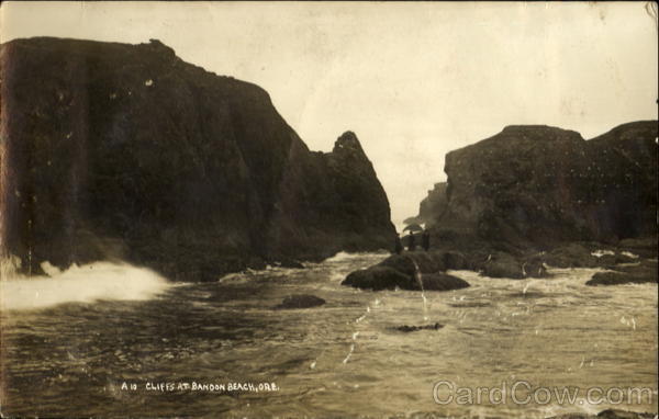 Cliffs At Bandon Beach, Bandon Beach Scenic Oregon