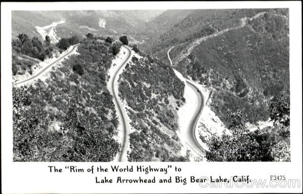 The Rim Of The World Highway To Lake Arrowhead And Big Bear Lake California