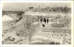 Niagara Falls in Winter Ice Postcard
