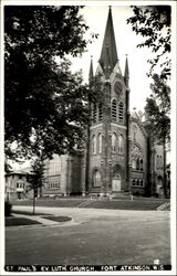 St. Paul's Ev. Luth Church Fort Atkinson, WI Postcard Postcard